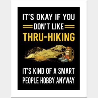 Smart People Hobby Thru-Hiking Thru Hiking Hike Hiker Posters and Art